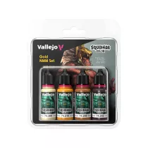 Vallejo - 4 colors set - Squidmar Color - Gold NMM set (4)-74310
