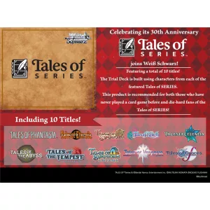 Weiß Schwarz - Tales of SERIES Trial Deck Display (4 Decks) - EN-WSE-TAL/S126-TD