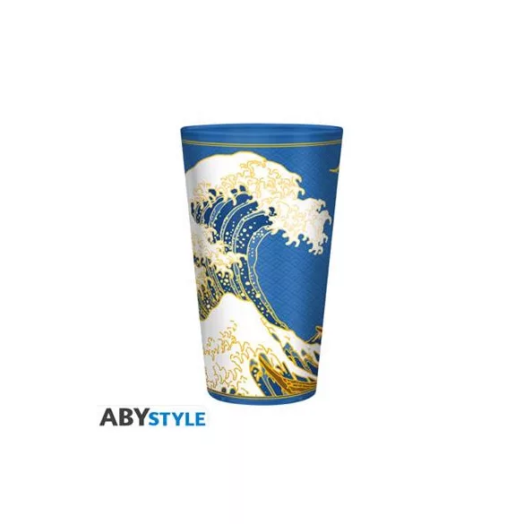 Katsushika Hokusai - Premium Large Glass (400ml) - The Great Wave off Kanagawa-ABYVER330