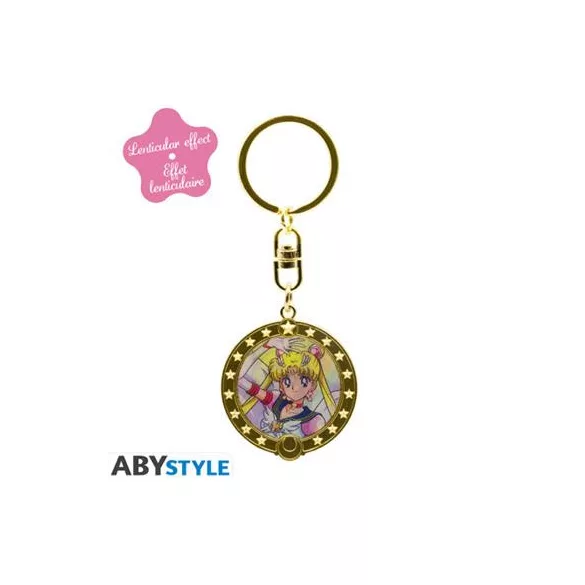 Sailor Moon - Lenticular Keychain - Usagi & Sailor Moon-ABYKEY656