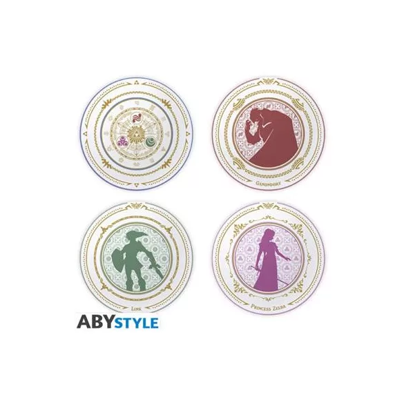 The Legend of Zelda - Set of 4 Plates - Legens of Hyrule-ABYTAB173