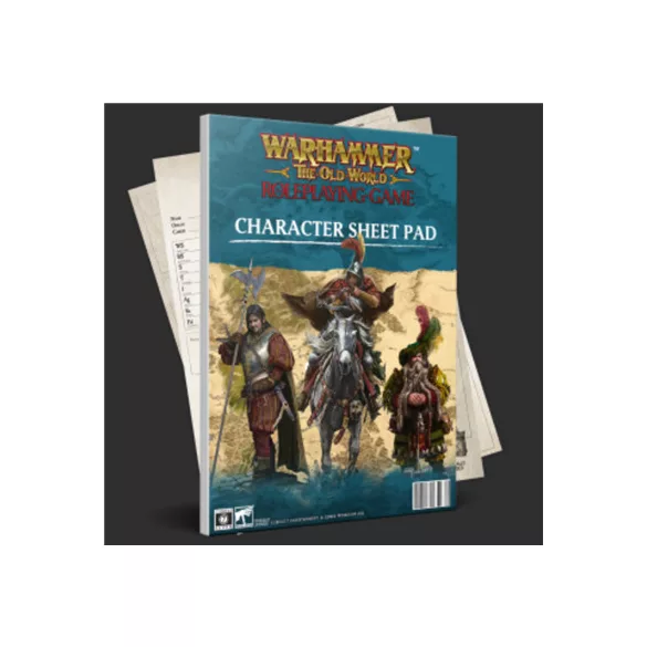 Warhammer The Old World Roleplaying Game Character Sheet Pad - EN-CB72906