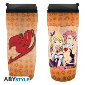 Fairy Tail - Travel Mug - Natsu, Lucy & Emblem-ABYTUM029