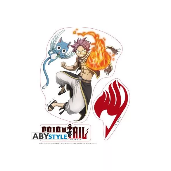 Fairy Tail - Stickers - Natsu, Lucy, Happy & Plue-ABYDCO507
