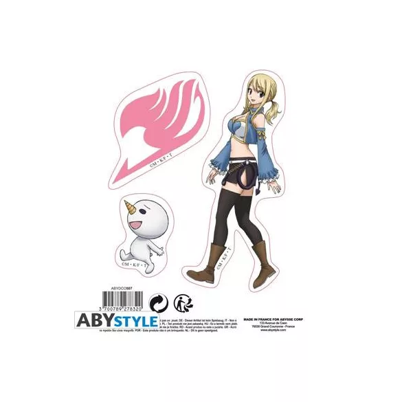 Fairy Tail - Stickers - Natsu, Lucy, Happy & Plue-ABYDCO507
