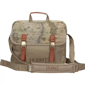 The Hobbit - Canvas Messenger Bag - Middle Earth Map-SDTHOBB2750