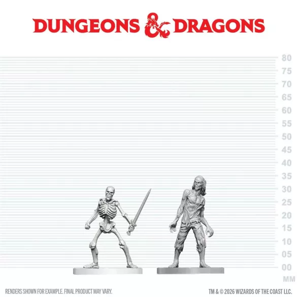 D&D Nolzur's Marvelous Miniatures: Zombie & Skeleton-90913
