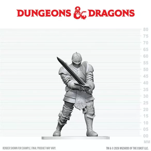D&D Nolzur's Marvelous Miniatures: Red Knight Guardian Golem-90920