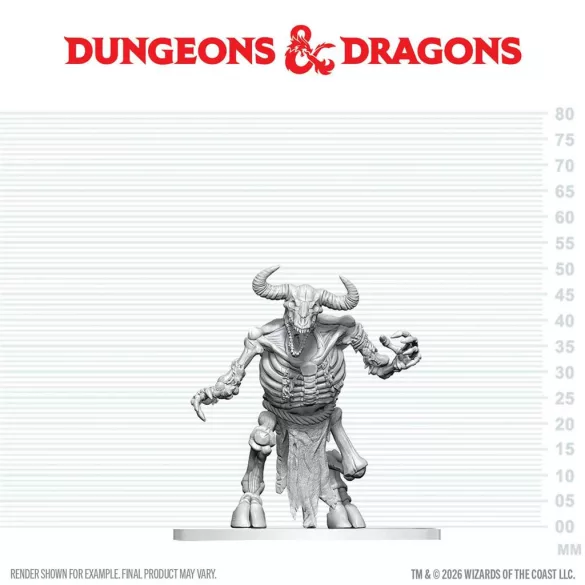 D&D Nolzur's Marvelous Miniatures: Minotaur Skeleton-90921