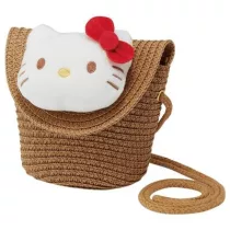 Hello Kitty - Straw Shoulder Bag-SKATER-HK-70199