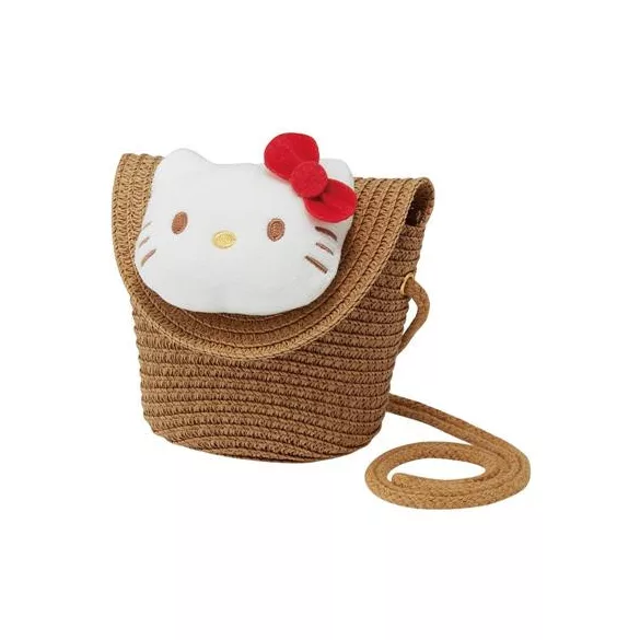 Hello Kitty - Straw Shoulder Bag-SKATER-HK-70199