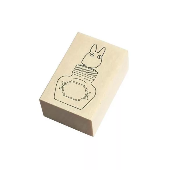 My Neighbor Totoro - Wooden Stamp - Small Totoro & Ink Bottle-BEVERLY-12918