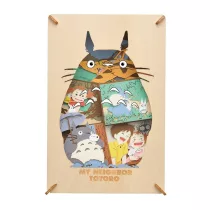 My Neighbor Totoro - Paper Theatre - Wood Style Silhouette Big Totoro-ENSKY-52300