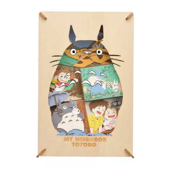 My Neighbor Totoro - Paper Theatre - Wood Style Silhouette Big Totoro-ENSKY-52300