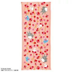 My Neighbor Totoro - Imabari Cotton Gauze Towel (34x80 cm) - Totoro Plum Bossom-MARU-53317