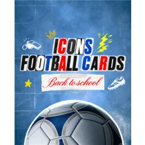Club Legacyz Icons 5th Edition Back to School Football Cards Case of 10 Displays - EN-