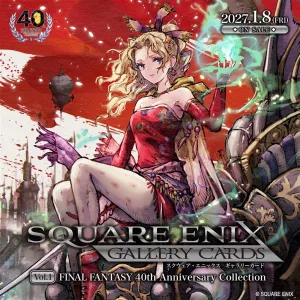 SQUARE ENIX GALLERY Cards Vol.01 - FINAL FANTASY 40th Anniversary Collection Box (10 packs) - EN-XFF00ZZ128