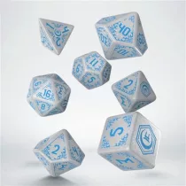 Shadow Scar Dice Set: White&Blue-SSSC01