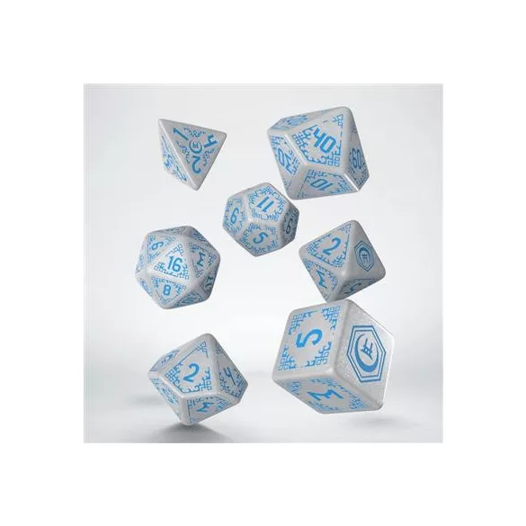 Shadow Scar Dice Set: White&Blue-SSSC01