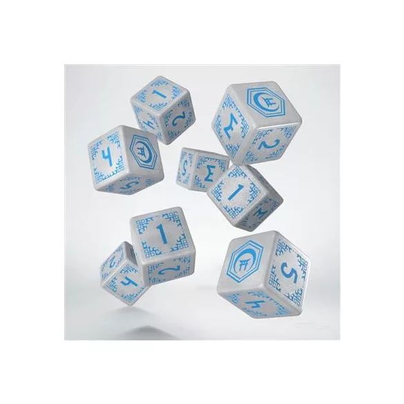 Shadow Scar Essential Dice Set: White&Blue-SSSC03