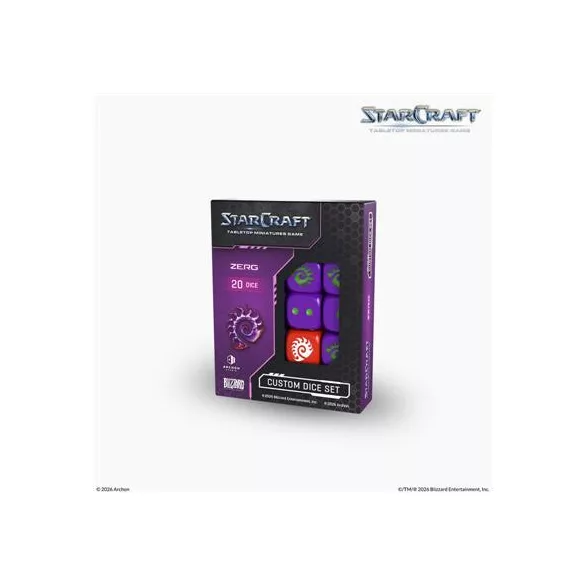 StarCraft® The Miniatures Game - ZERG CUSTOM DICE SET-SCMG0023