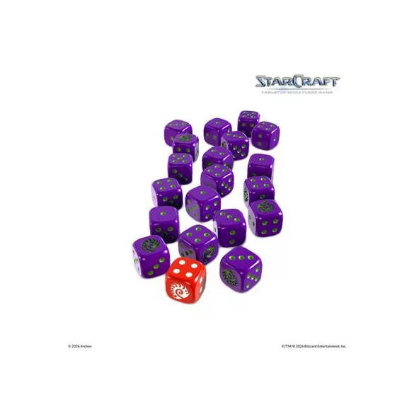 StarCraft® The Miniatures Game - ZERG CUSTOM DICE SET-SCMG0023