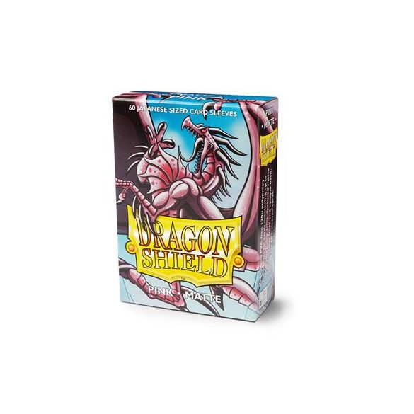 Dragon Shield Small Sleeves - Japanese Matte Pink (60 Sleeves)-AT-11112