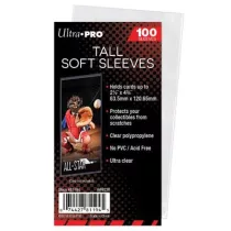 UP - Tall Soft Card Sleeves - 2-1/2 x 4-3/4 (100 Sleeves)-81194