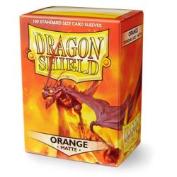 Dragon Shield Standard Sleeves - Matte Orange (100 Sleeves)-AT-11013
