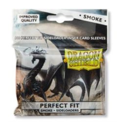 Dragon Shield Standard Perfect Fit Sideloading Sleeves - Clear/Smoke (100 Sleeves)-AT-13123