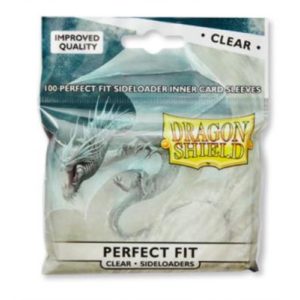 Dragon Shield Standard Perfect Fit Sideloading Sleeves - Clear/Clear (100 Sleeves)-AT-13101