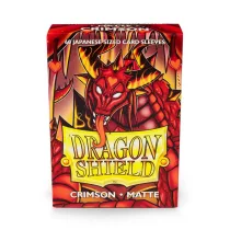 Dragon Shield Small Sleeves - Japanese Matte Crimson (60 Sleeves)-AT-11121