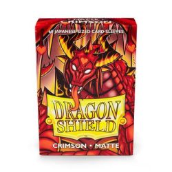 Dragon Shield Small Sleeves - Japanese Matte Crimson (60 Sleeves)-AT-11121