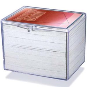 UP - Hinged Clear Box - (For 150 Cards)-43004