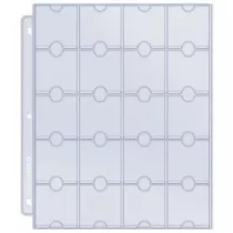 UP - 20-Pocket Platinum Page for Coins and Tokens (10-pack)-81702