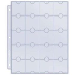 UP - 20-Pocket Platinum Page for Coins and Tokens (10-pack)-81702
