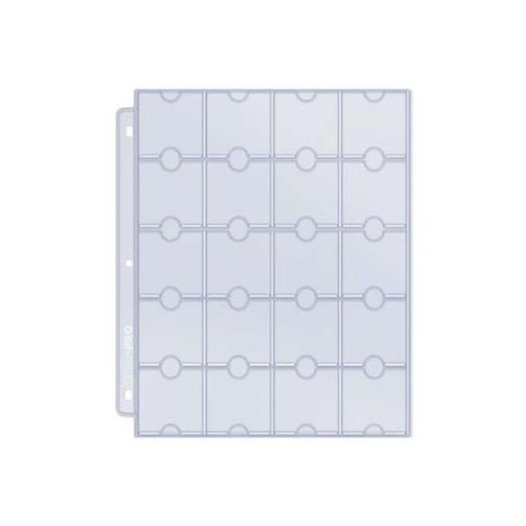 UP - 20-Pocket Platinum Page for Coins and Tokens (10-pack)-81702