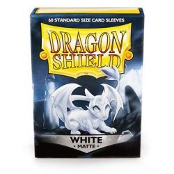 Dragon Shield Standard Sleeves - Matte White (60 Sleeves)-AT-11205