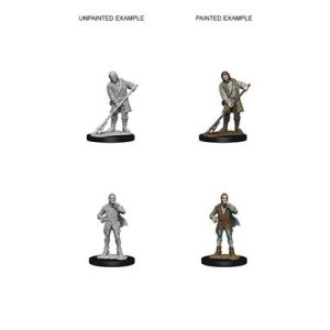 Pathfinder Deep Cuts Unpainted Miniatures - Towns People (Farmer/Aristrocat)-WZK72585