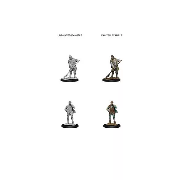 Pathfinder Deep Cuts Unpainted Miniatures - Towns People (Farmer/Aristrocat)-WZK72585