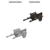 WizKids Deep Cuts Unpainted Miniatures: 2 Wheel Cart-73096