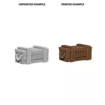 WizKids Deep Cuts Unpainted Miniatures - Crates-WZK73090