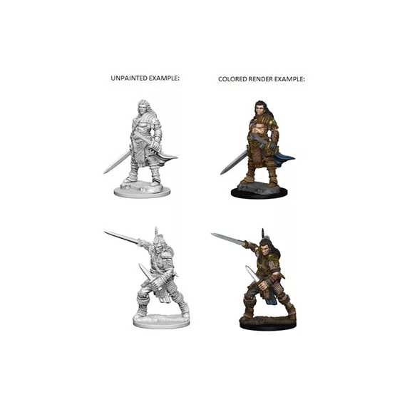 Pathfinder Battles Deep Cuts: Human Male Fighter-72596