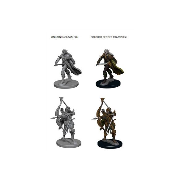 Pathfinder Deep Cuts Unpainted Miniatures - Elf Male Fighter-WZK72598