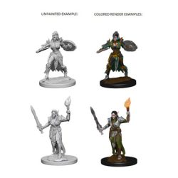 Pathfinder Deep Cuts Unpainted Miniatures - Elf Female Fighter-WZK72599
