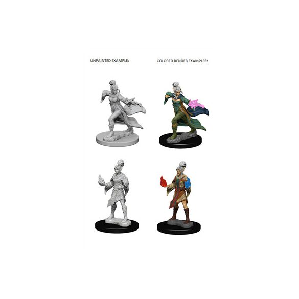 Pathfinder Deep Cuts Unpainted Miniatures - Elf Female Sorcerer-WZK72606
