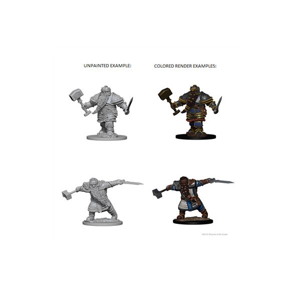 D&D Nolzur's Marvelous Unpainted Miniatures - Dwarf Male Fighter-WZK72616