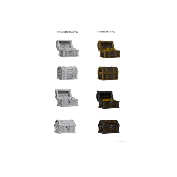 Wizkids Deep Cuts Unpainted Miniatures: Chests-72590