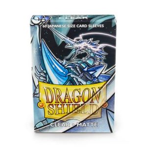 Dragon Shield Small Sleeves - Japanese Matte Clear (60 Sleeves)-AT-11101