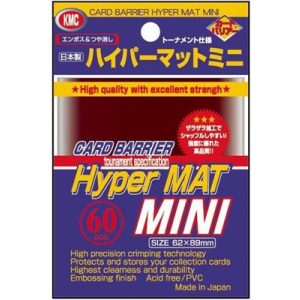 KMC Small Sleeves - Hyper Mat Red (60 Sleeves)-KMC434